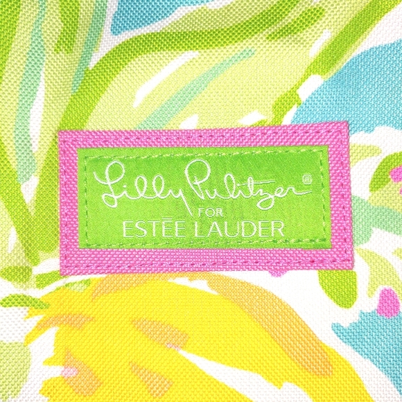 🍋💦🍨 Lilly Pulitzer for Estee Lauder Lemon Print Tote Bag! - Picture 2 of 9